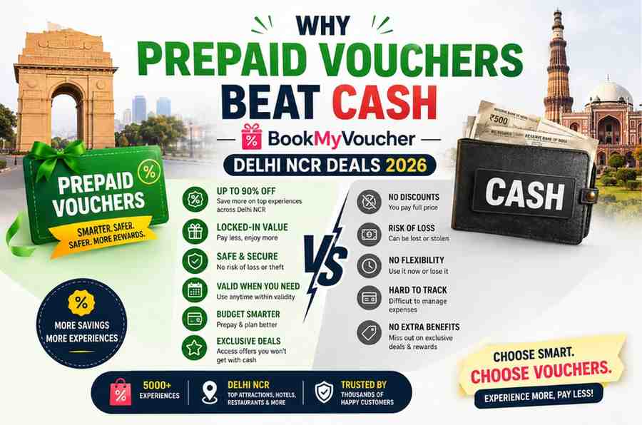 Why Prepaid Vouchers Beat Cash | BookMyVoucher Delhi NCR Deals 2026